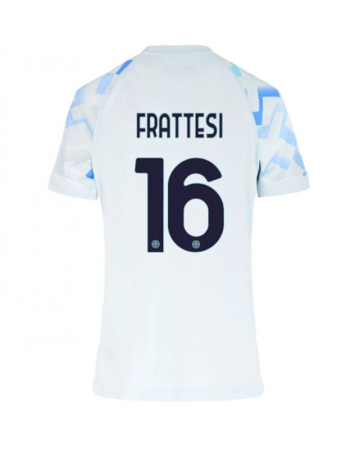 Inter Milan Davide Frattesi #16 Auswärtstrikot für Frauen 2025-26 Kurzarm Inter Milan Davide Frattesi #16 Auswärtstrikot für Frauen 2025-26 Kurzarm